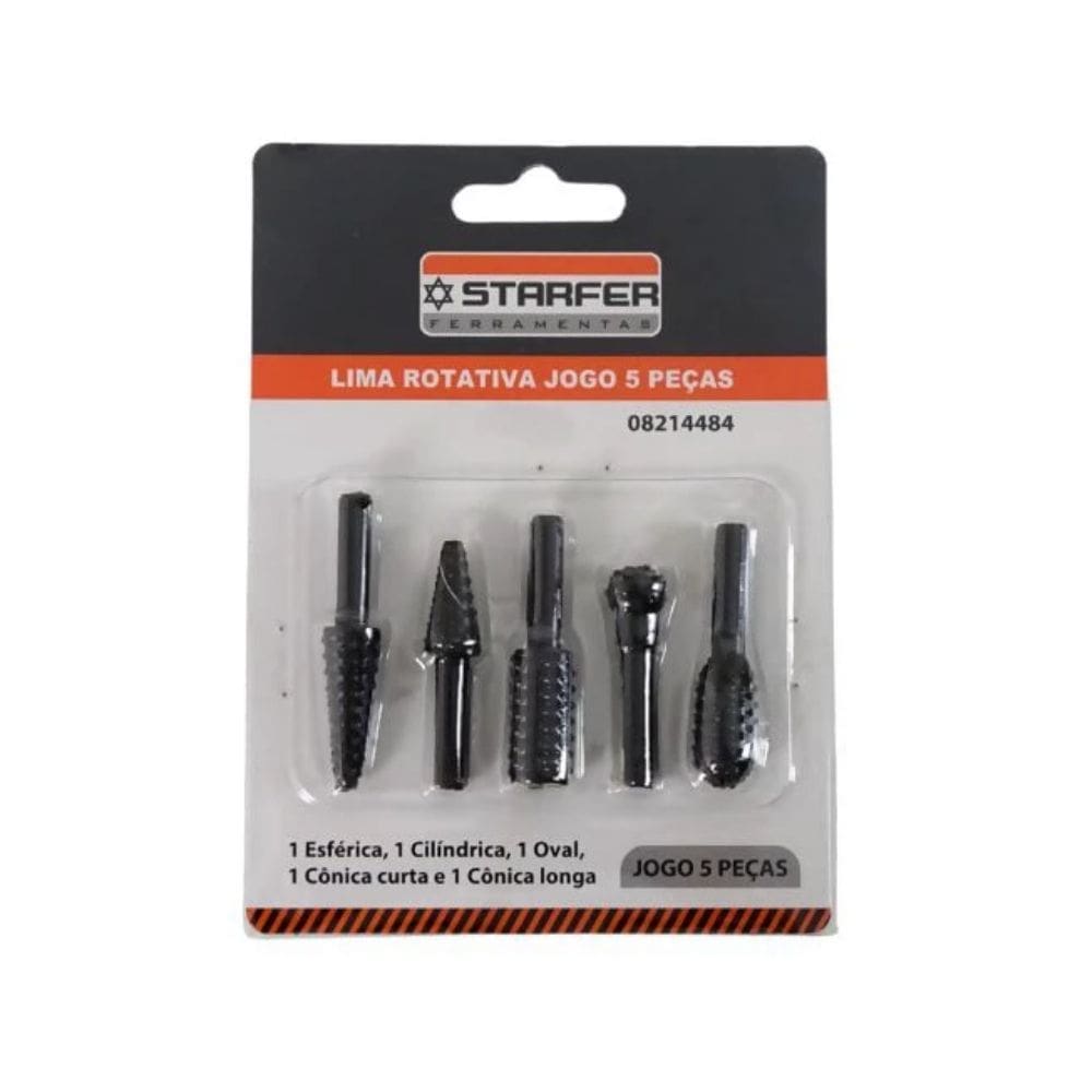 Jogo Lima Rotativa Starfer 5 Peças