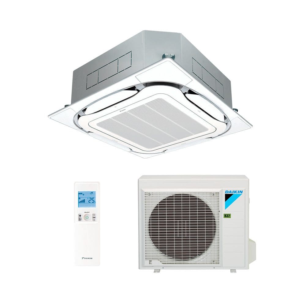 Ar Condicionado Split Cassete 4 Vias - Inverter R-32 - Sky Air - 35.000 BTUs - Daikin - Quente/Frio - 220V Monofásico