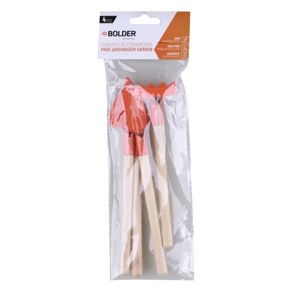Conjunto 4 Ferramentas para Jardim Bolder