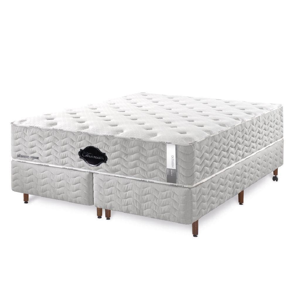 Colchão De Látex Híbrido Firme Box Casal 138x188cm