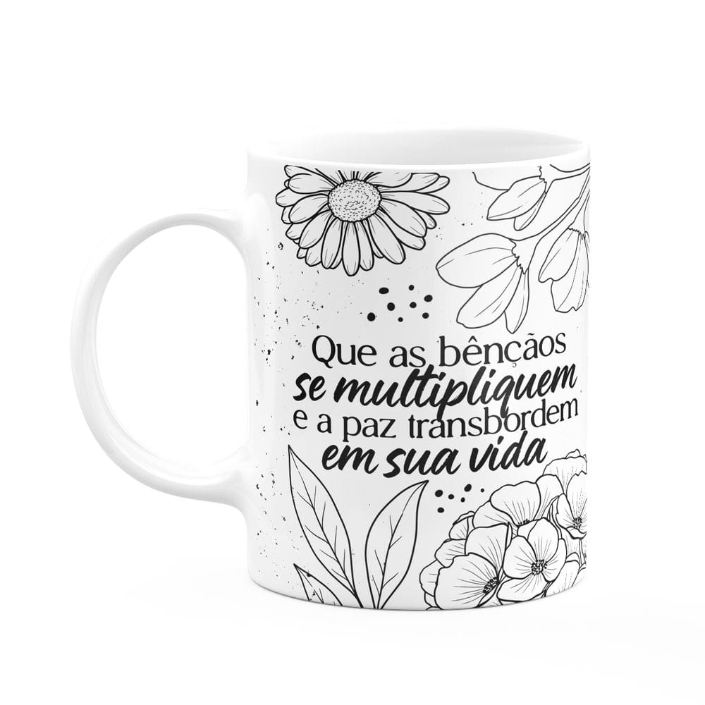 Caneca Motivação - Que as bençãos se multipliquem - M2