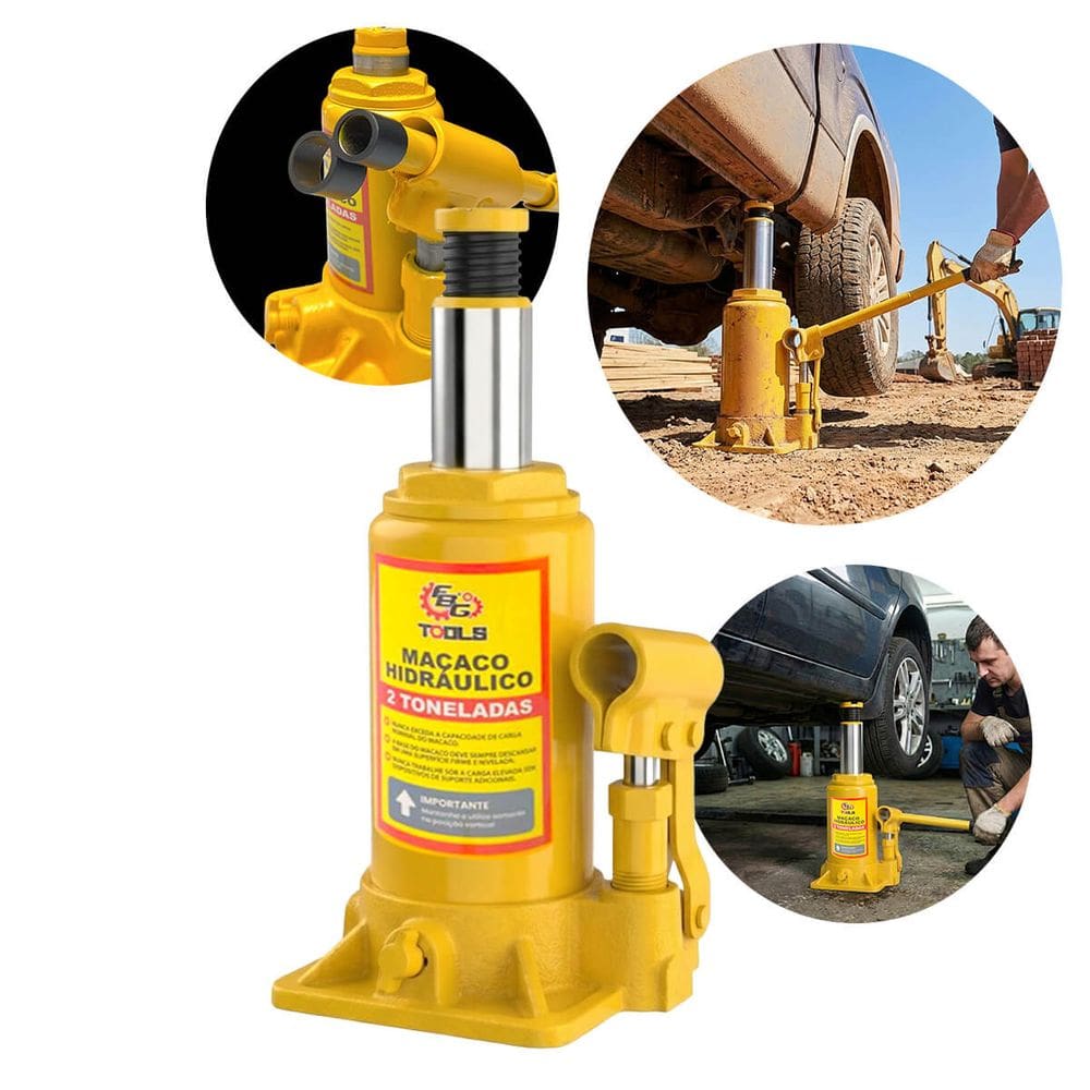 Macaco Hidráulico 2 Toneladas Automotivo Reforçado