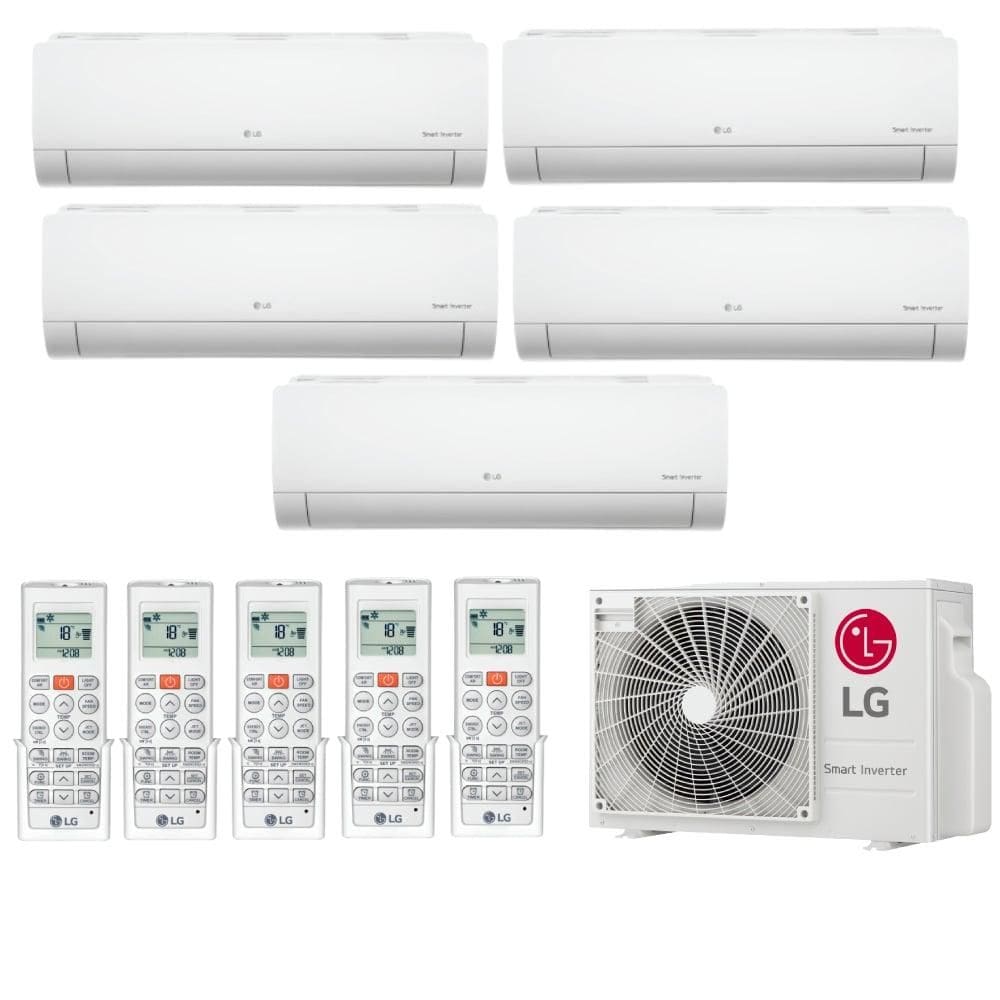 Ar Condicionado Multi Split Inverter 48000 BTUs LG (4x12000 + 24000) Quente/Frio Z5UW48GFB1.AWGZBR3 - 220V