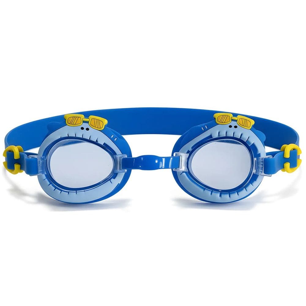 Óculos Natação Infantil Antiembaçante Piscina Praia Nash Azul Tubarão