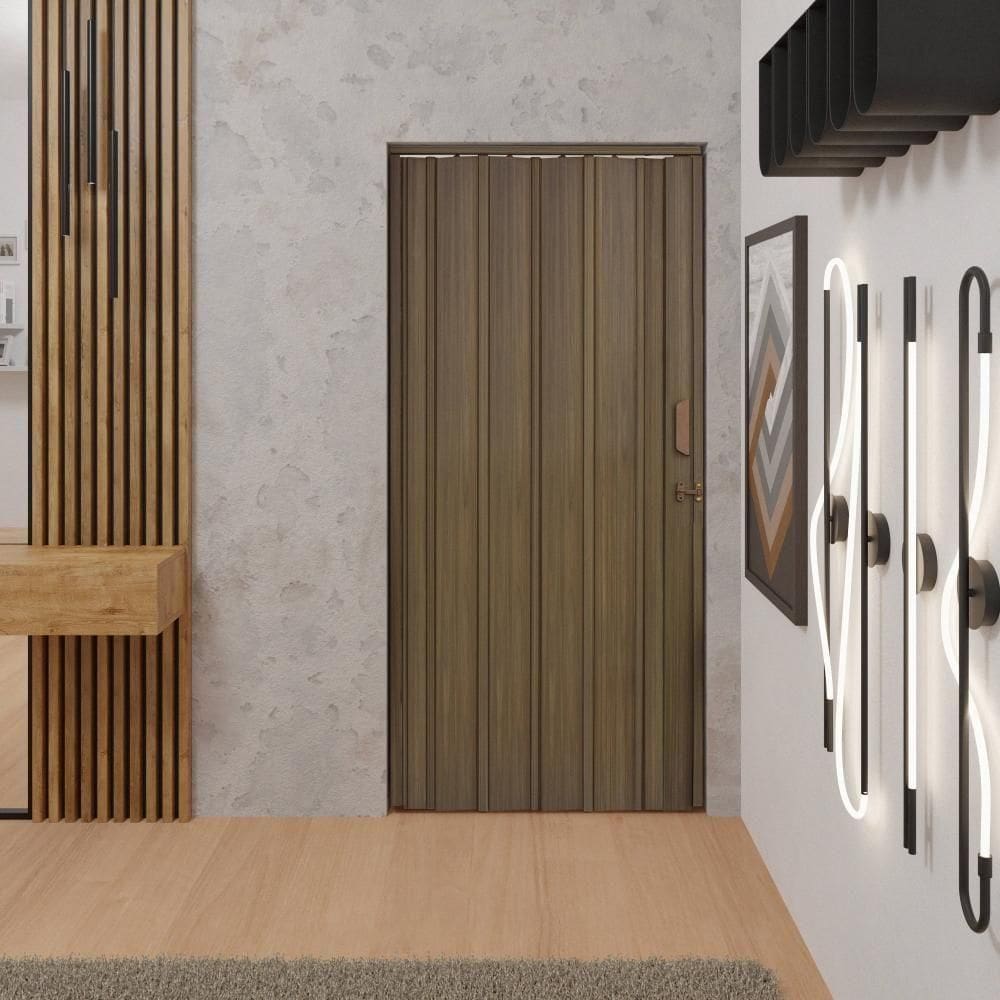 Porta Sanfonada De Pvc 72x210cm Bariri - Tk