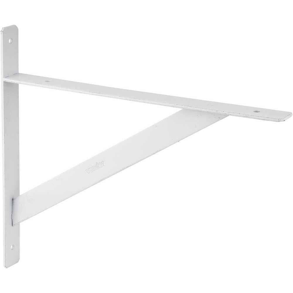 Cantoneira Tipo Mão Francesa, Reforçada, Cor Branca, 25 Cm, Vonder Ostenvonder