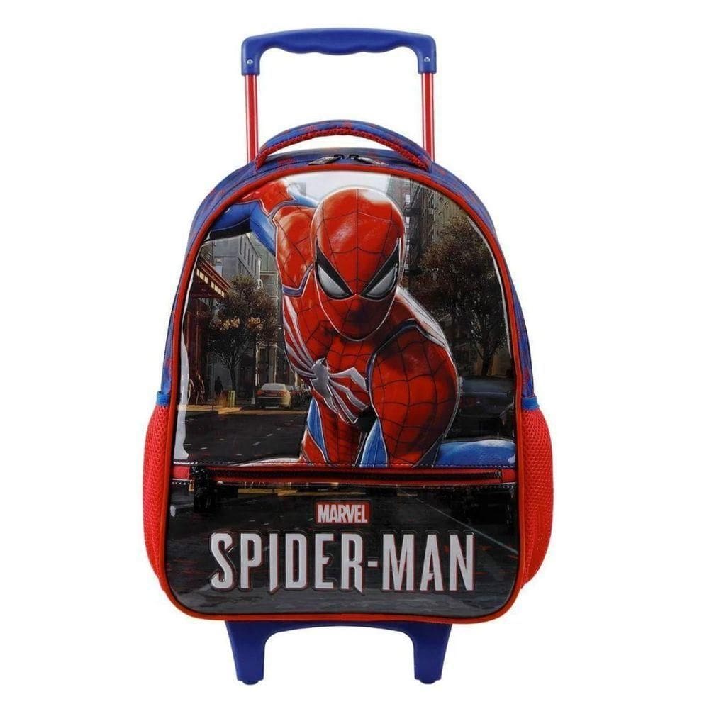 Mochila Homem Aranha Escolar Com Rodinhas - Spider Man - Xeryus Cor Vermelho