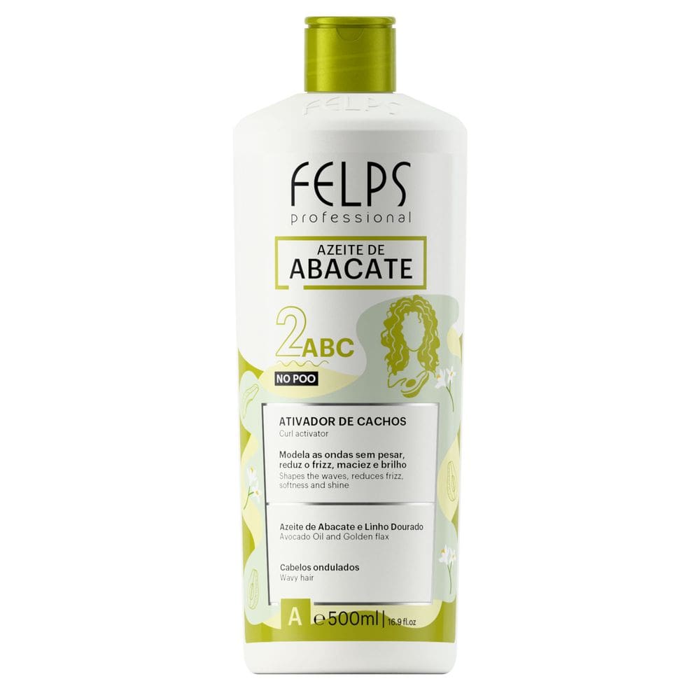 Ativador de Cachos 2ABC Azeite de Abacate Felps Professional - 500mL