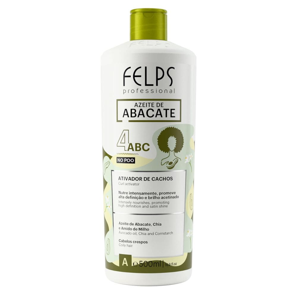 Ativador de Cachos 4ABC Azeite de Abacate Felps Professional - 500mL