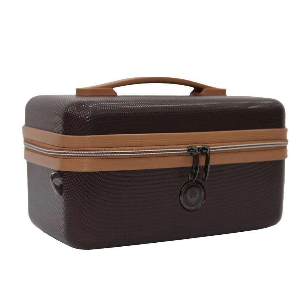 Frasqueira De Viagem Necessaire Baú Porta Jóias E Maquiagem - Havana - Intract Cor Chocolate