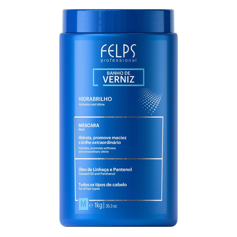 Máscara de Tratamento Banho de Verniz Hidrabrilho Felps Professional - 1kg