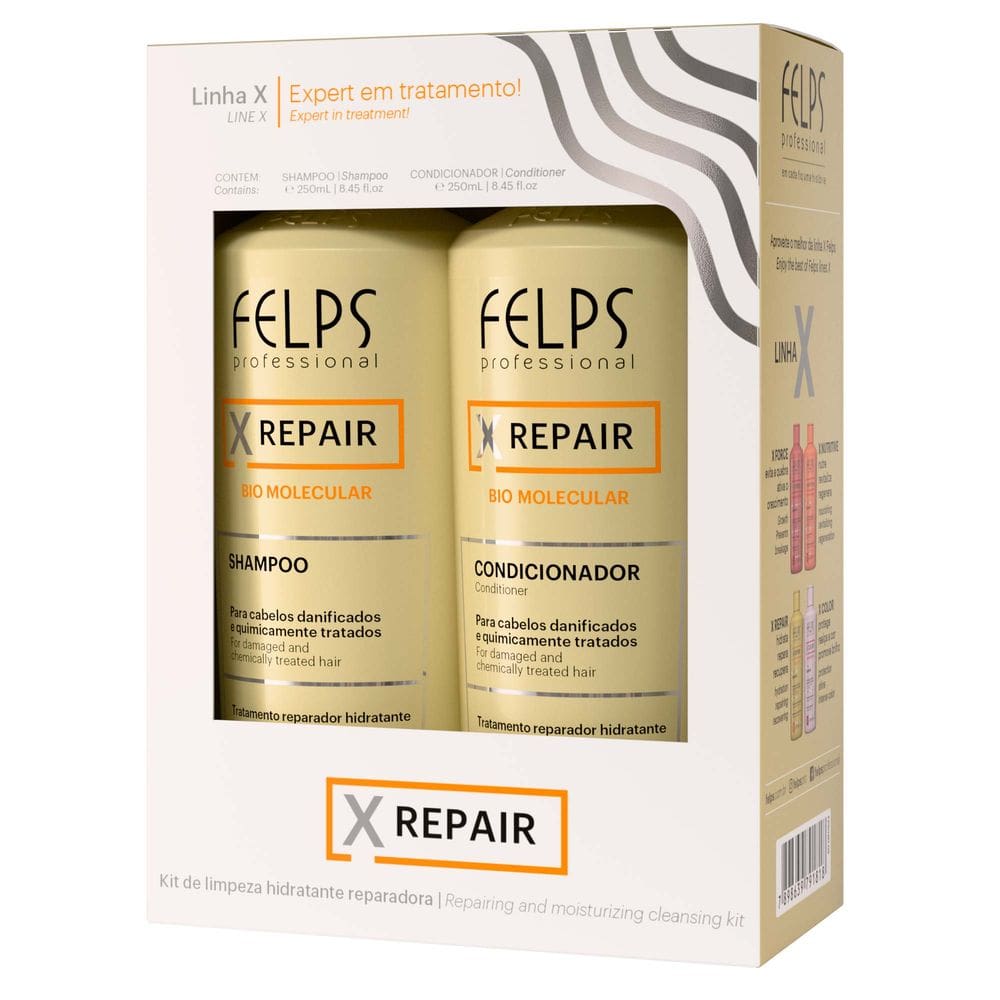 Kit XRepair Home Care Duo Felps Professional - 2x250mL