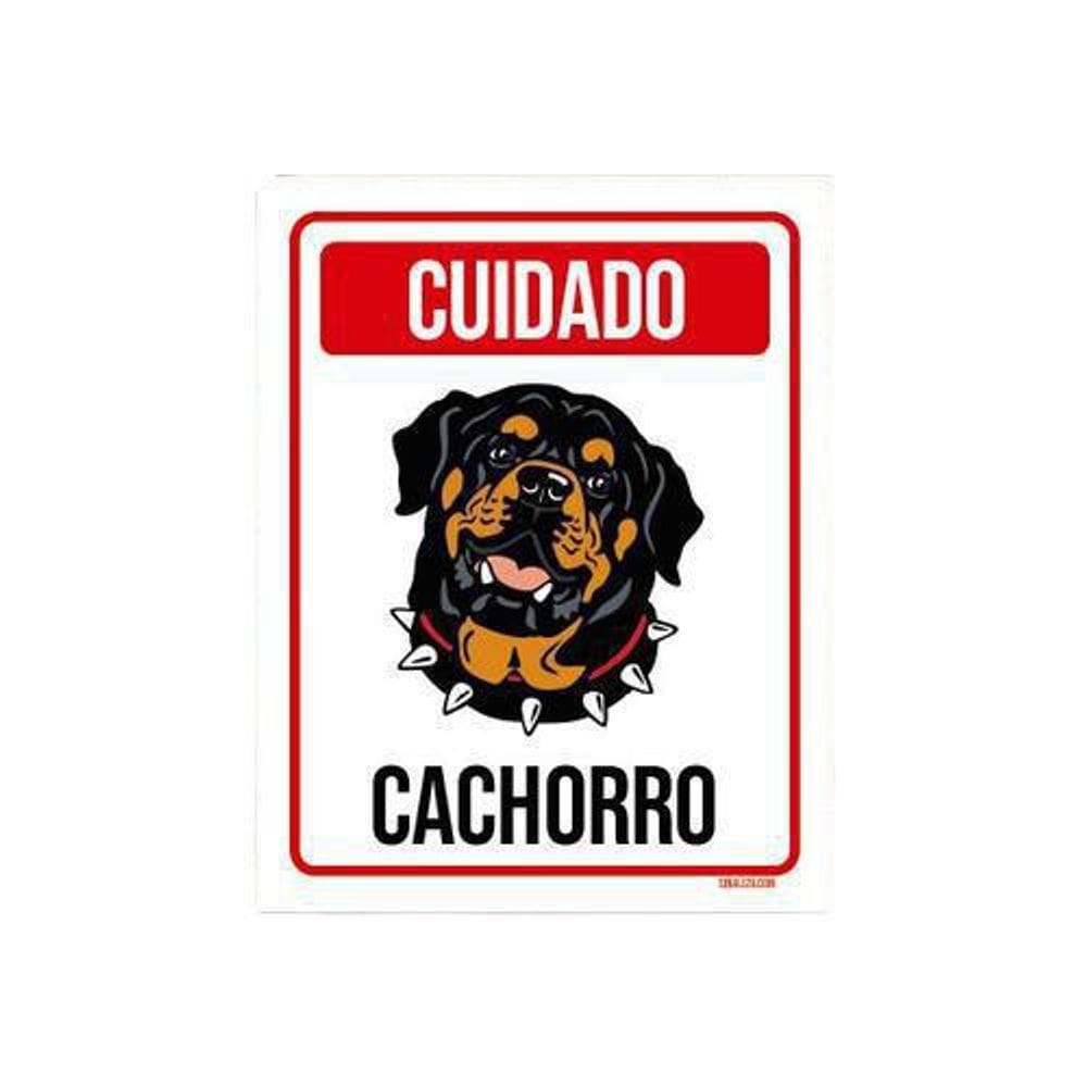Kit 10 Placas Cuidado Cachorro Rottweiler 2