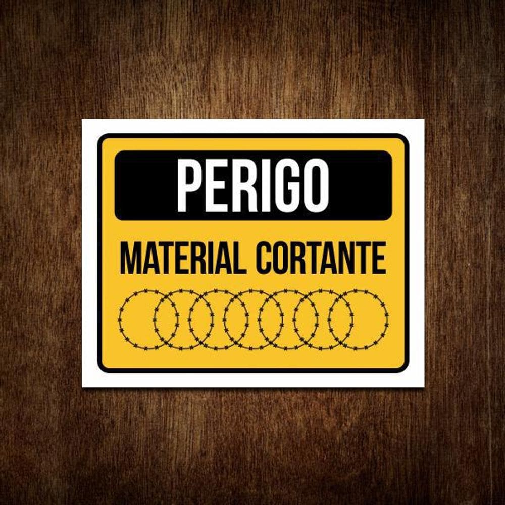 Placa De Sinalização De Perigo Atenção Segurança Cuidado
