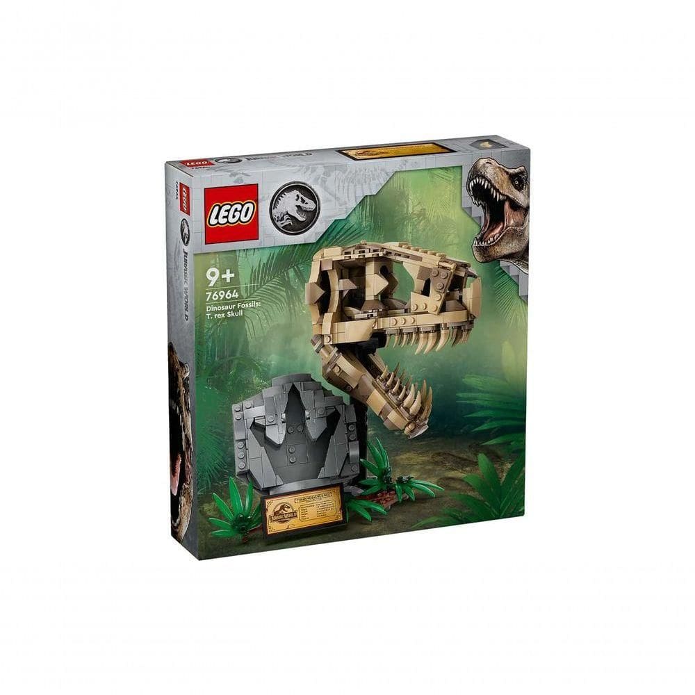 Lego Jurassic World Fósseis De Dinossauros T-rex Caveira - 577 Peças 76964
