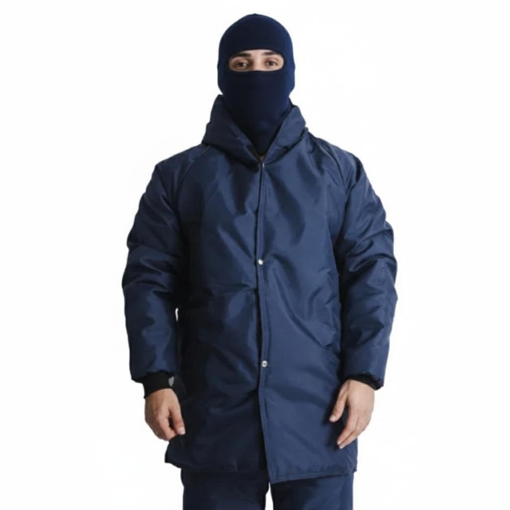 Jaqueta Japona Térmica Impermeável Para Câmara Fria Com Capuz de Lã Balaclava Maicol