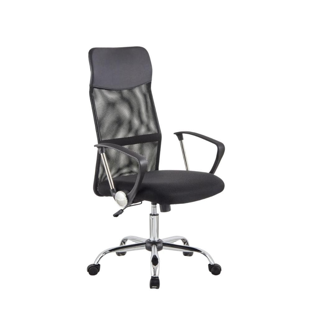 Cadeira de Escritório Presidente Fox Giratória Preta F161