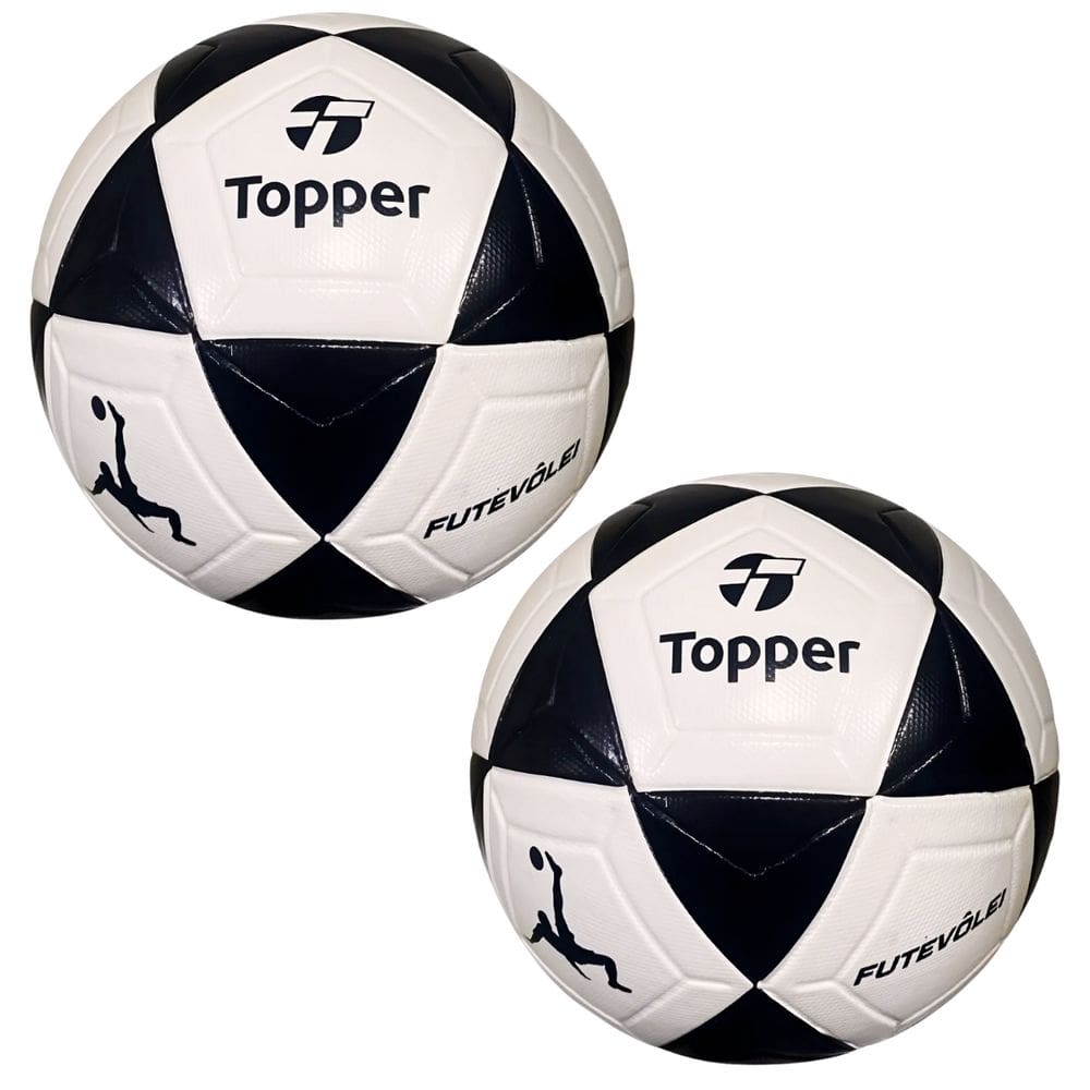 KIT 02 Bola De Futevôlei Topper R1 Oficial