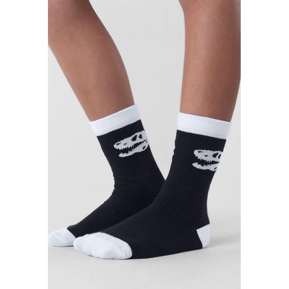 Meia infantil menino de dinossauro Brandli