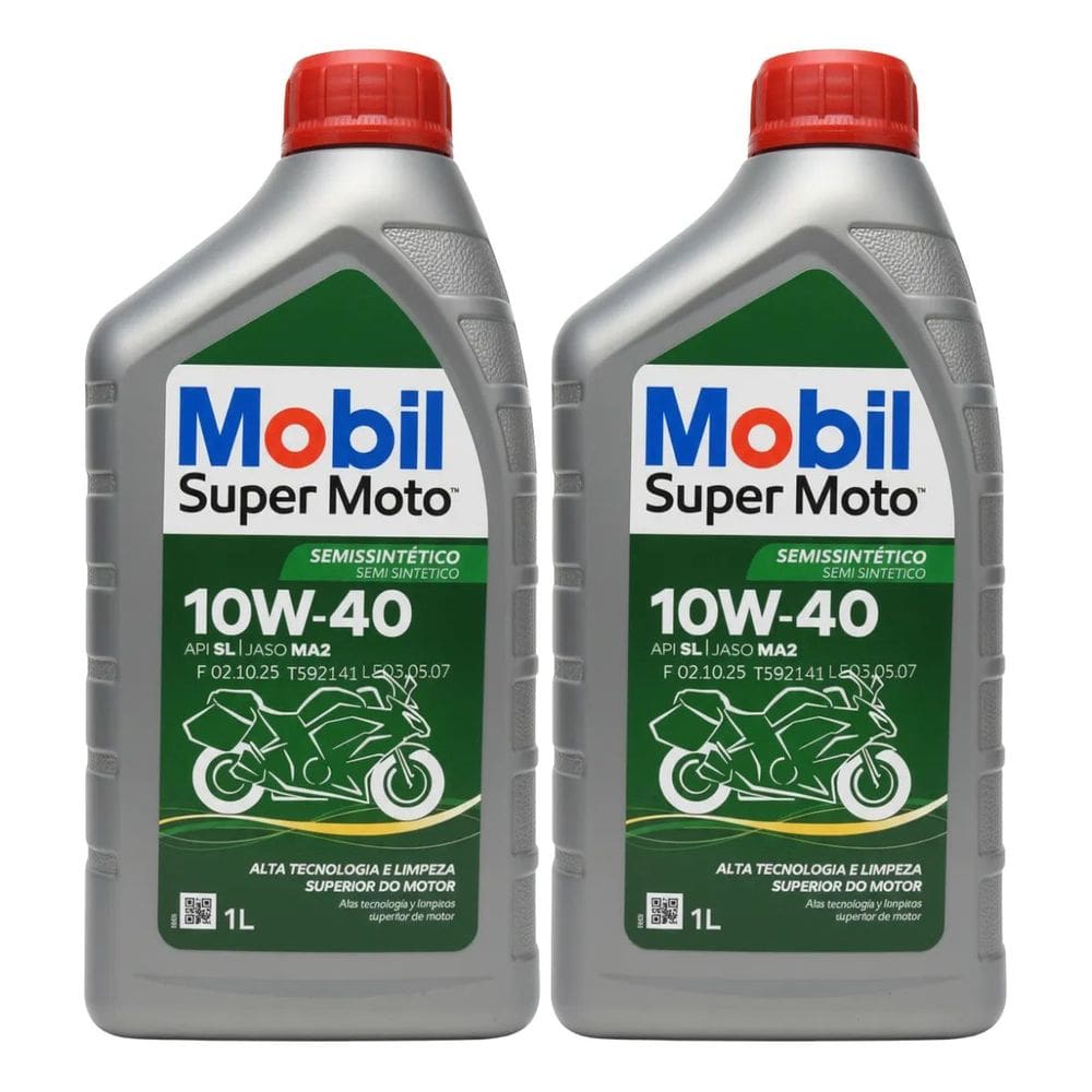 Óleo 10W40 Mobil Semi Sintético Motor 4 Tempos 2 unidade