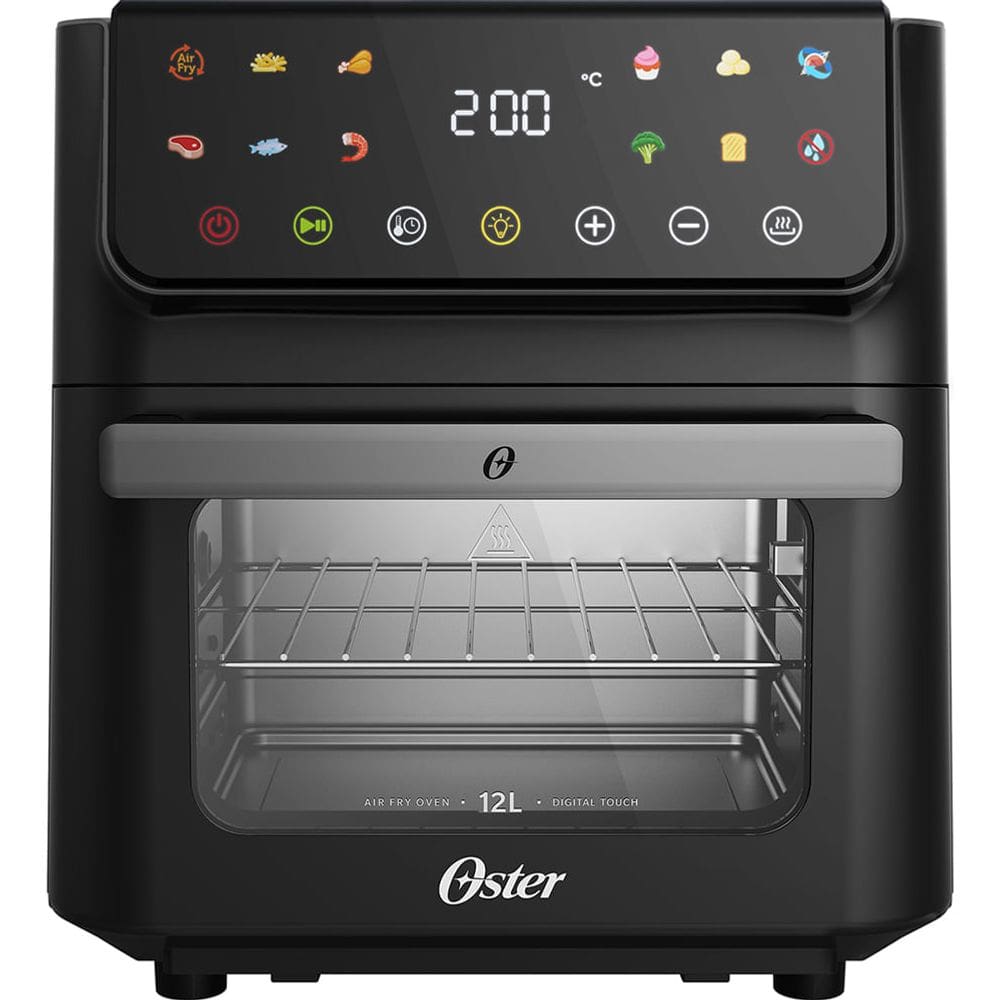 Fritadeira Airfryer Oven Gigante 12l Painel Touch - Oster Preto 127v