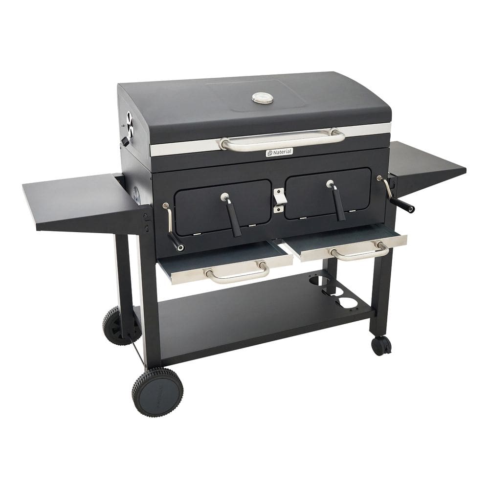 Churrasqueira Americana A Bafo Carvao Preta Premium - Grill