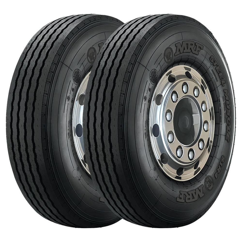 KIT 2 Pneus MRF Steel Muscle S1R4 10.00-20 Aro 20 146/143K TT 16 Lonas Liso