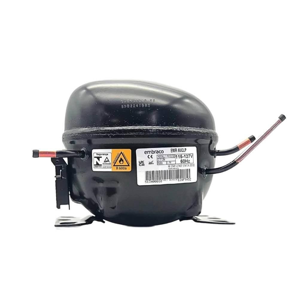 Compressor Embraco 1/6 HP R600 EMR60CLP sem resfriador - 110V