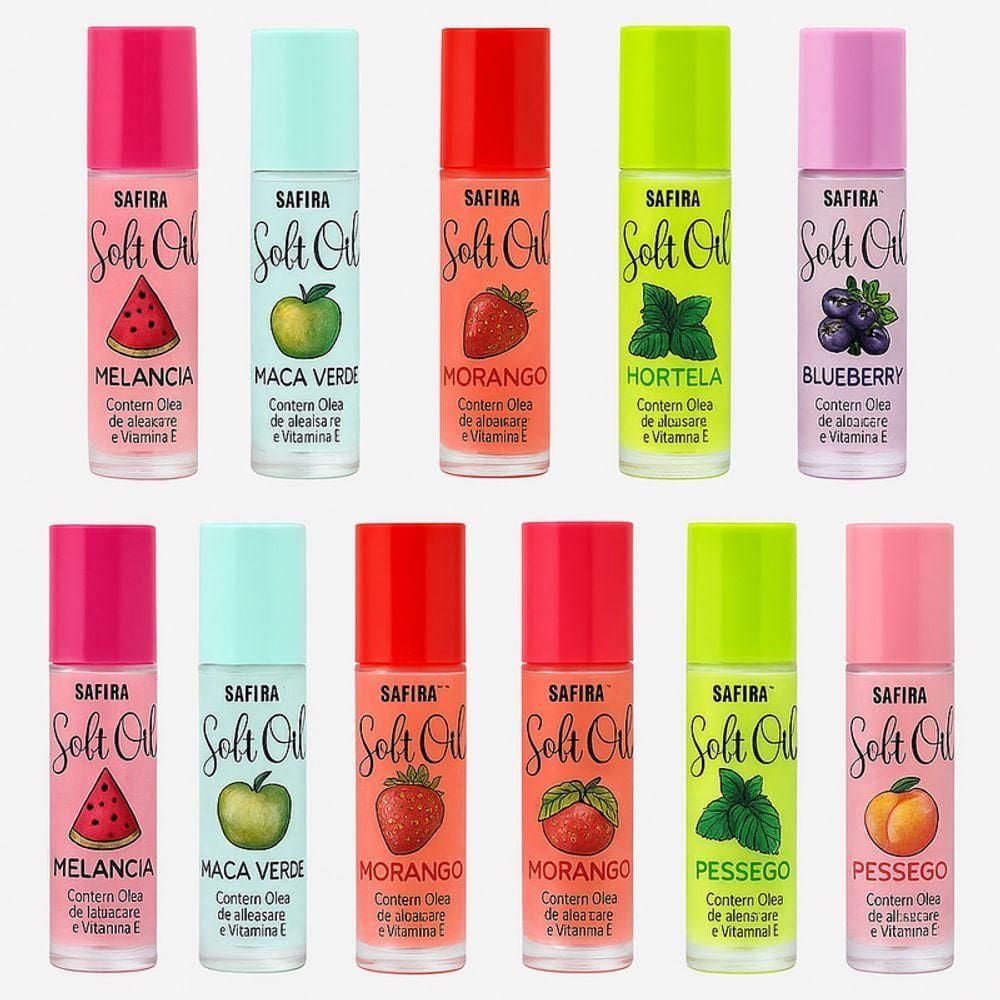 Gloss Labial Sabor Frutas - 6un