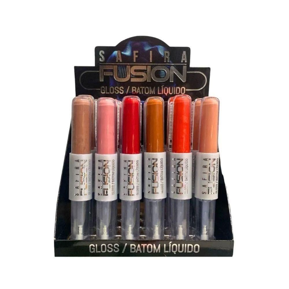 Batom Liquido Fusion Gloss Safira - 24un