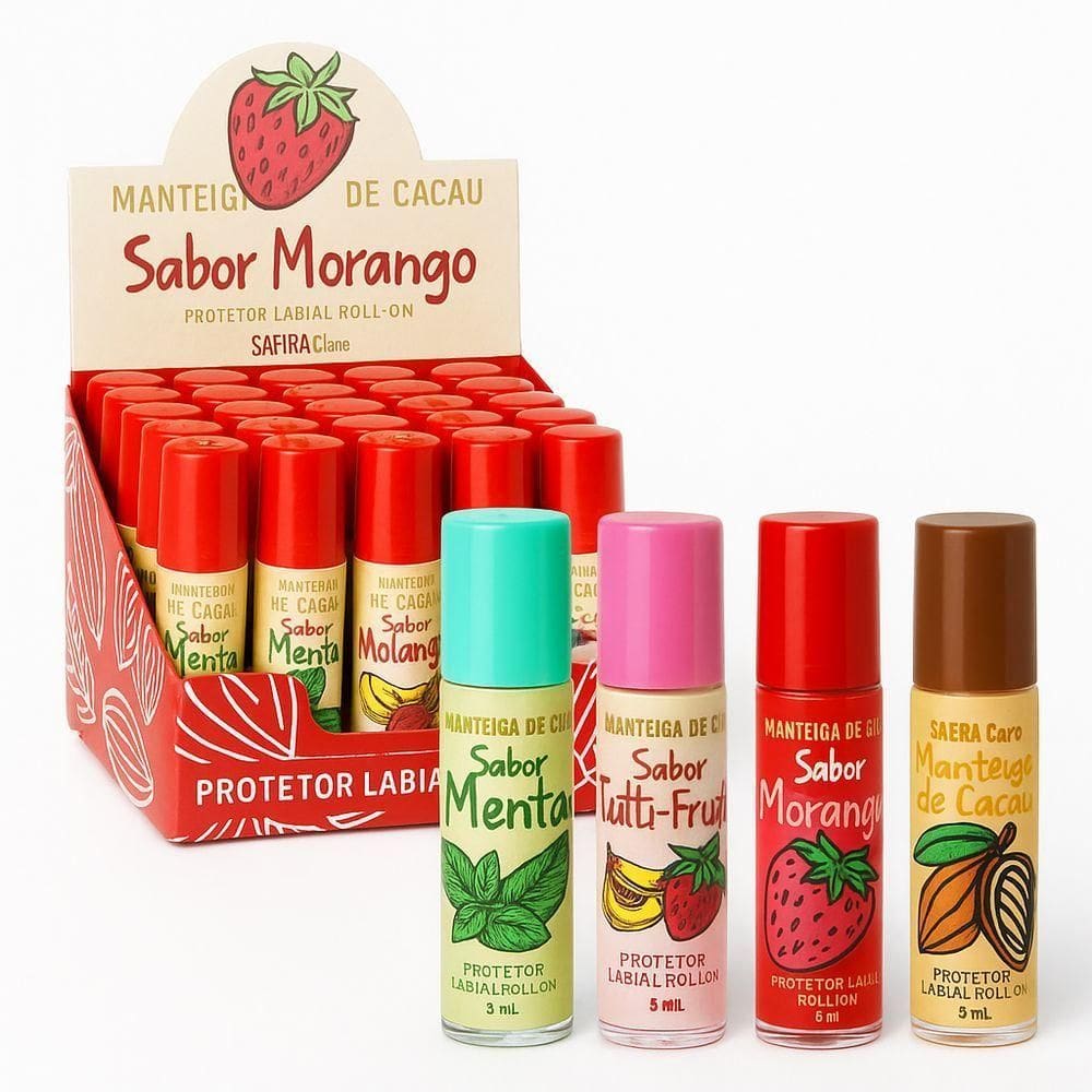 Manteiga De Cacau Roll-on Sabores - 24un