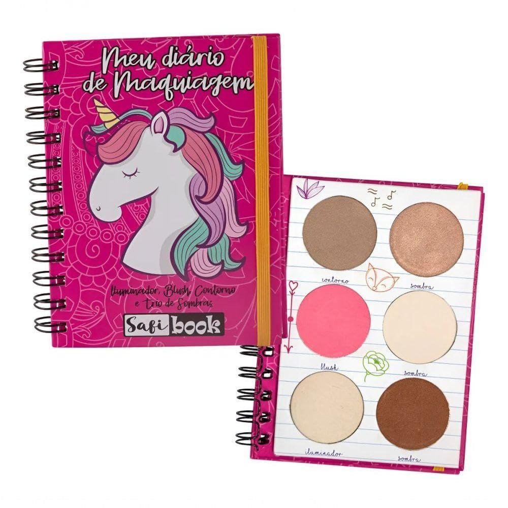 Meu Diário De Maquiagem Unicórnio - 6un