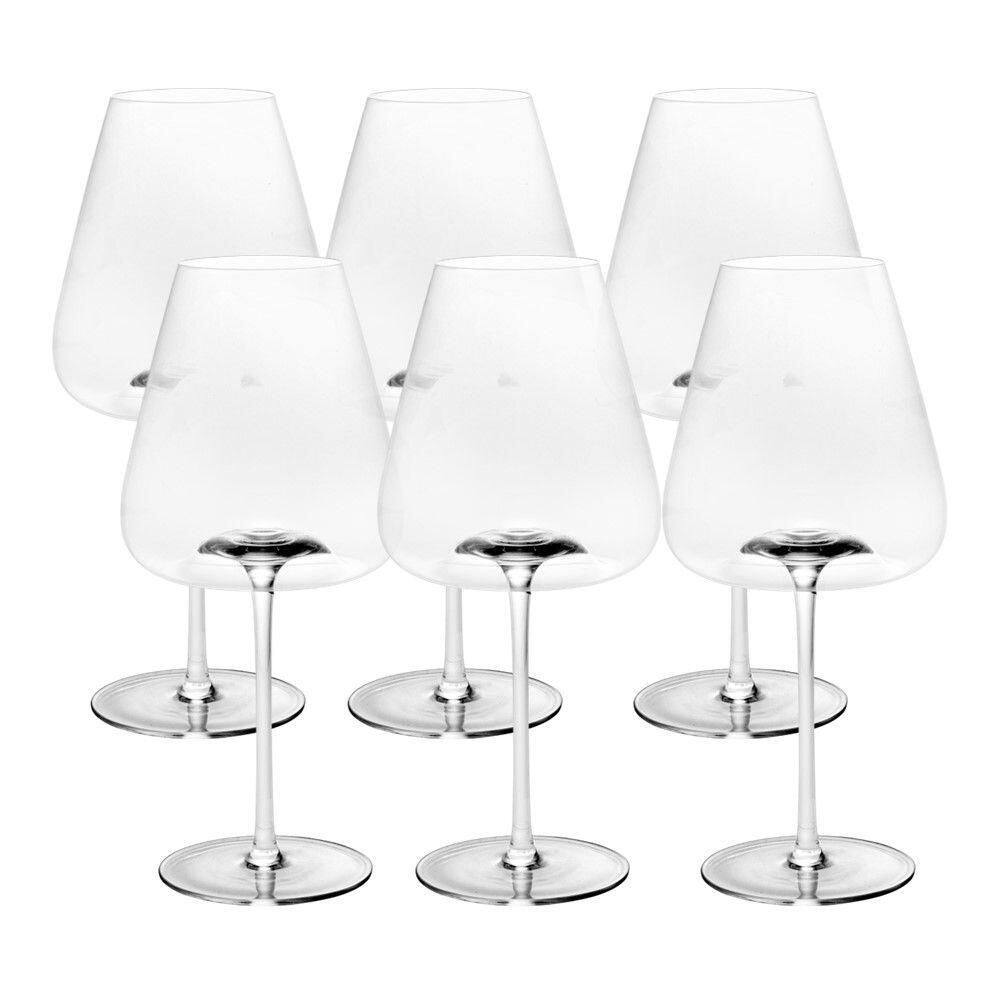 Jogo 6 Taça Para Vinho De Cristal Ecológico Intensio Veritas 760ml Wolff