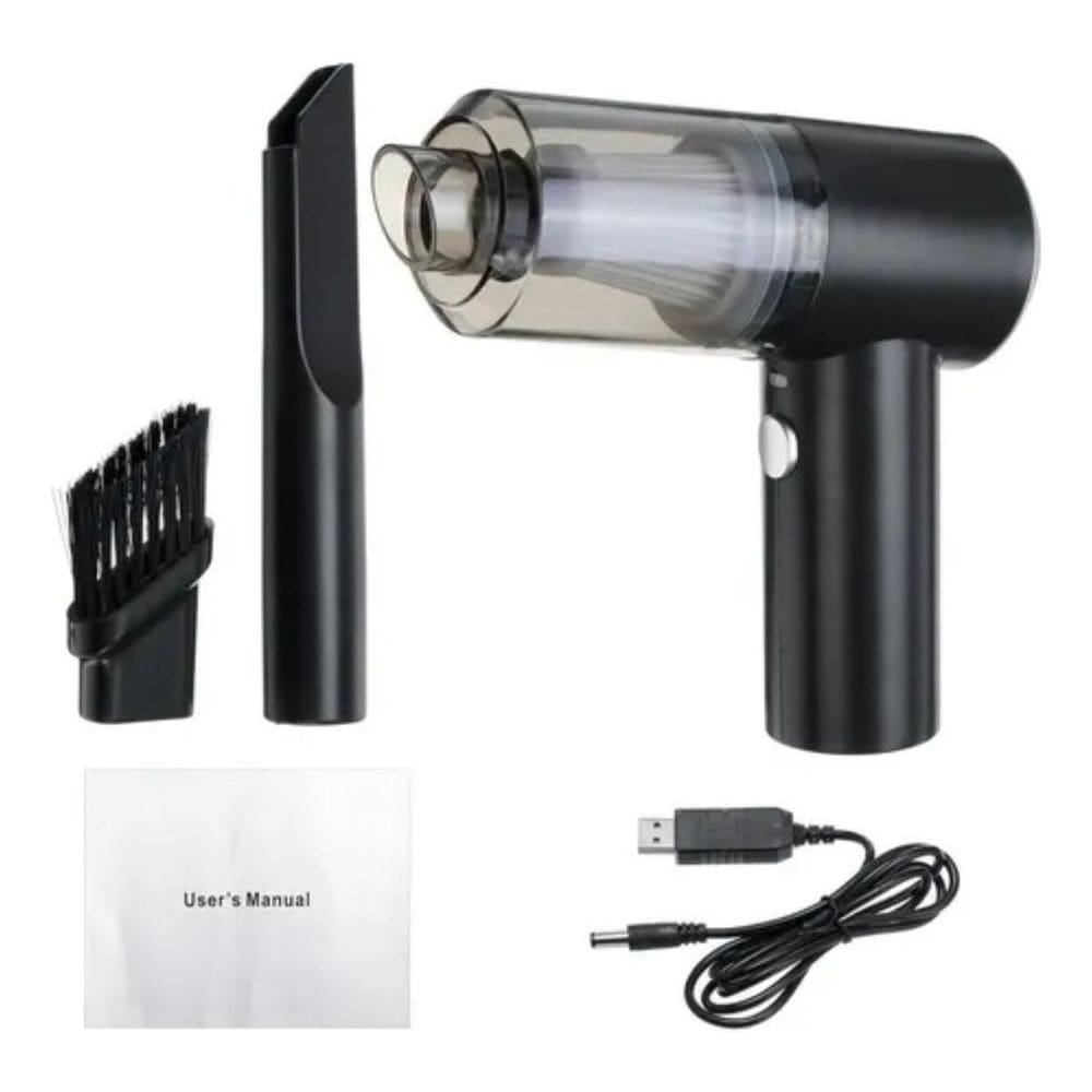 Mini Aspirador Carro Recarregável 6000Pa - 2000mAh, Sem Fio