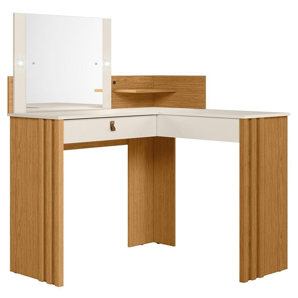 Penteadeira Camarim de Canto Glow 1 Gaveta - Móveis Albatroz