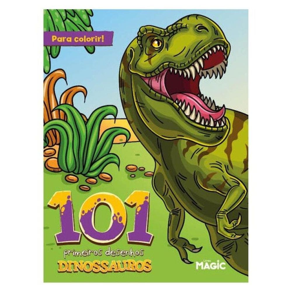 Dinossauros - 101 Primeiros Desenhos Para Colorir