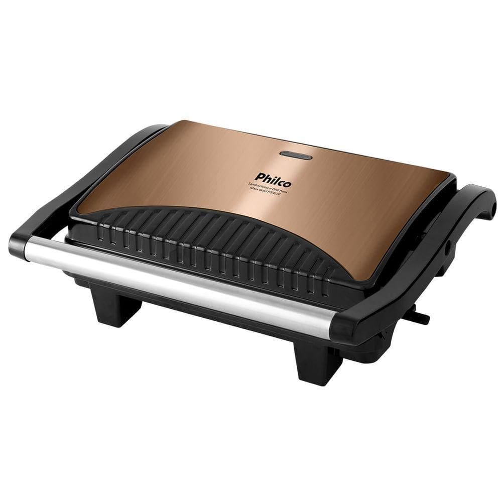 Sanduicheira E Grill Philco PGR23G Press Maxx Gold 220V