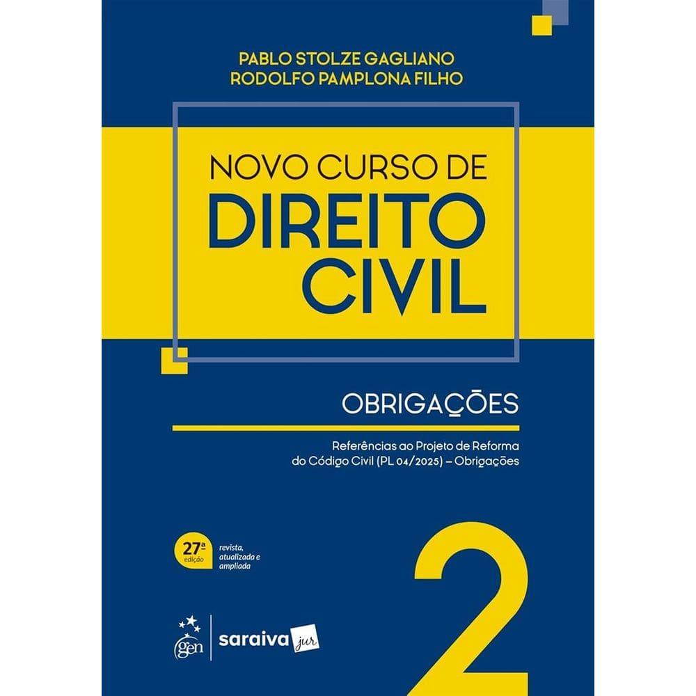 Novo Curso De Direito Civil - Obrigacoes Vol.2 - 27 Edicao 2026