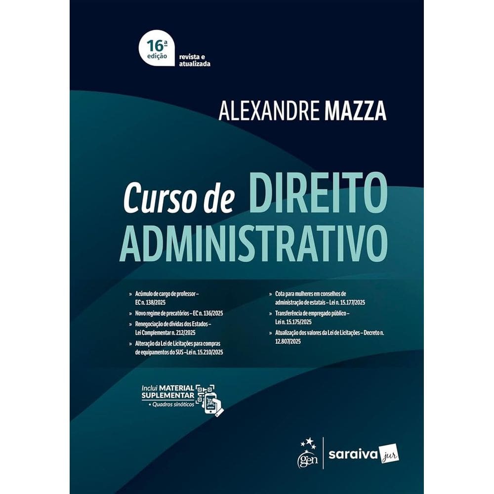 Curso De Direito Administrativo - 16 Edicao 2026
