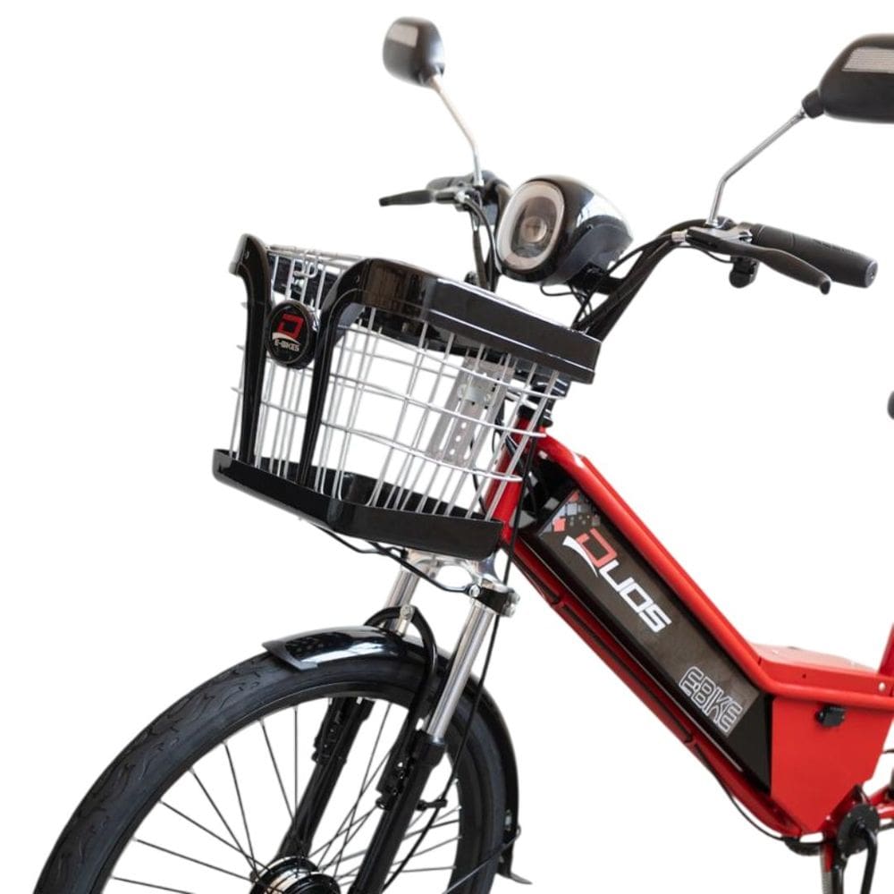 Bicicleta Elétrica New Confort 800W 48V 15Ah Vermelho Cereja
