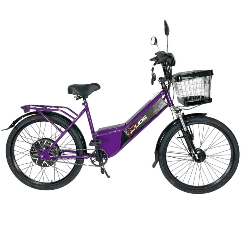 Bicicleta Elétrica New Confort 800W 48V 15Ah Violeta