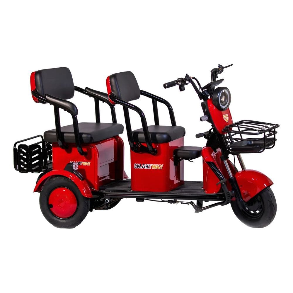 Triciclo Elétrico De Carga Ou 2 Pessoas 800w Com Bagageiro