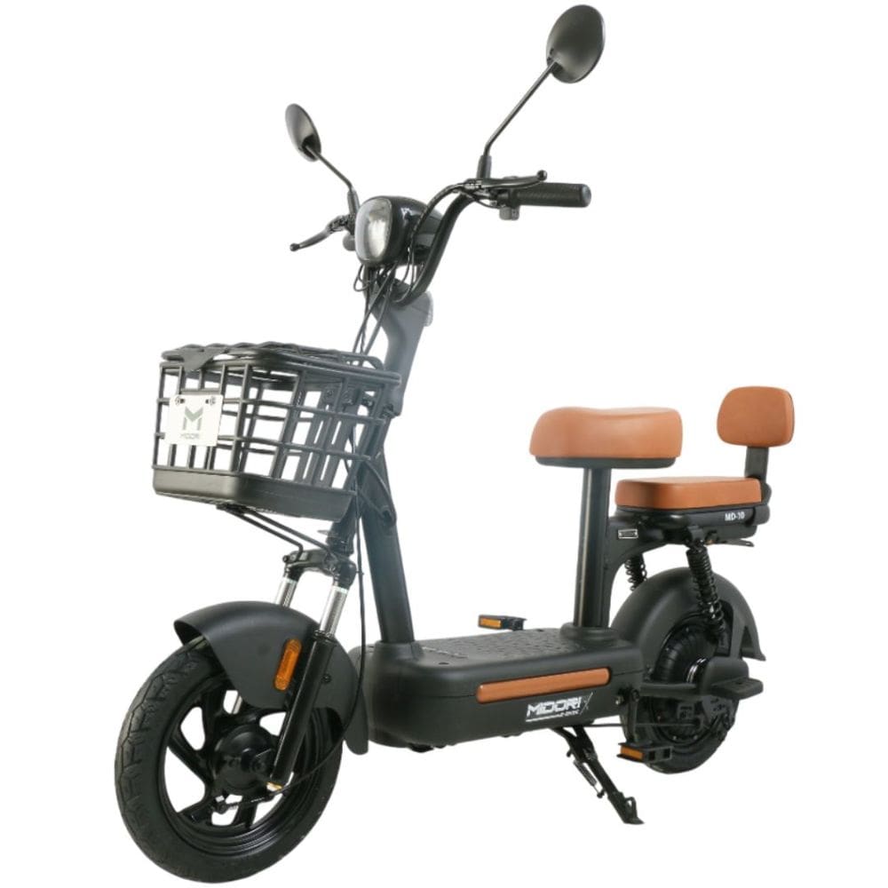 Bicicleta Elétrica Scooter Autopropelida com Alarme 500W 48V MD-10 Preta Midori