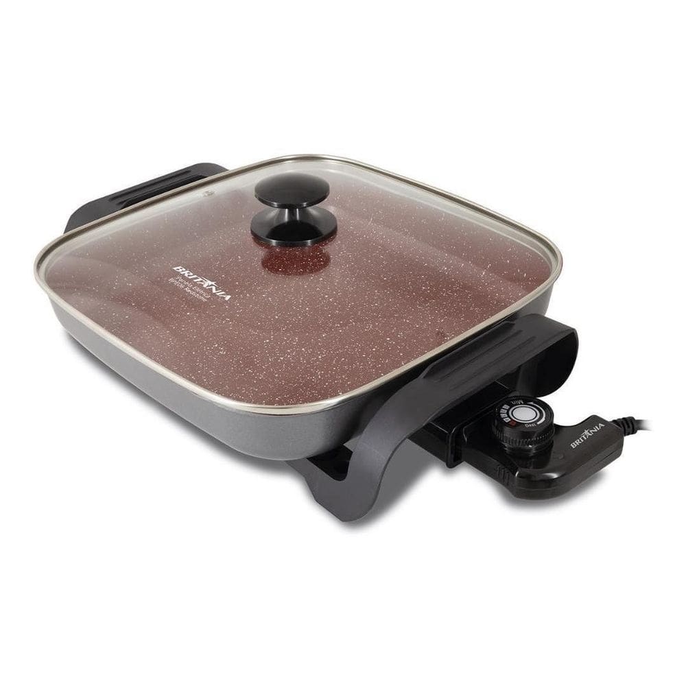 Panela Elétrica Redstone 1200w Britânia Revestimento Em Cerâmica 127v