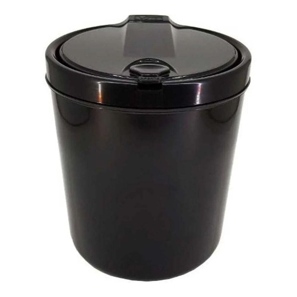 Lixeira Multiuso Com Tampa Clicar 6 L - Preto - 3558 - Viel