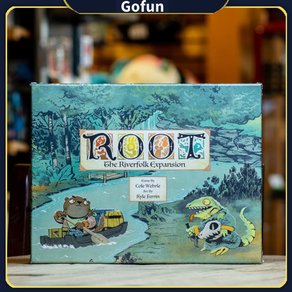 Expansão do jogo de tabuleiro Root Riverfolk para 1-6 jogadores com mais de 14 anos