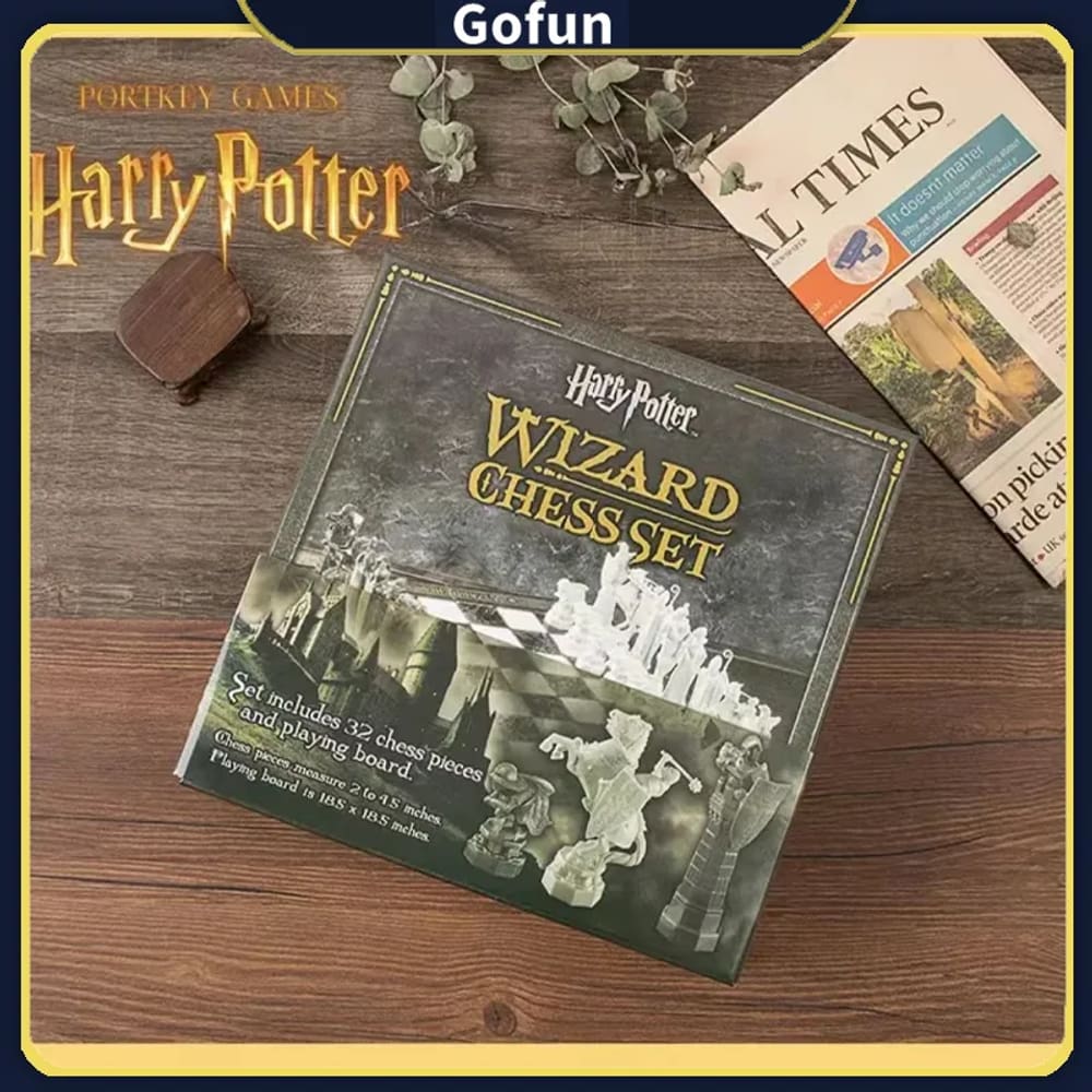Jogo de tabuleiro de xadrez Harry Potter Wizard, versão em inglês