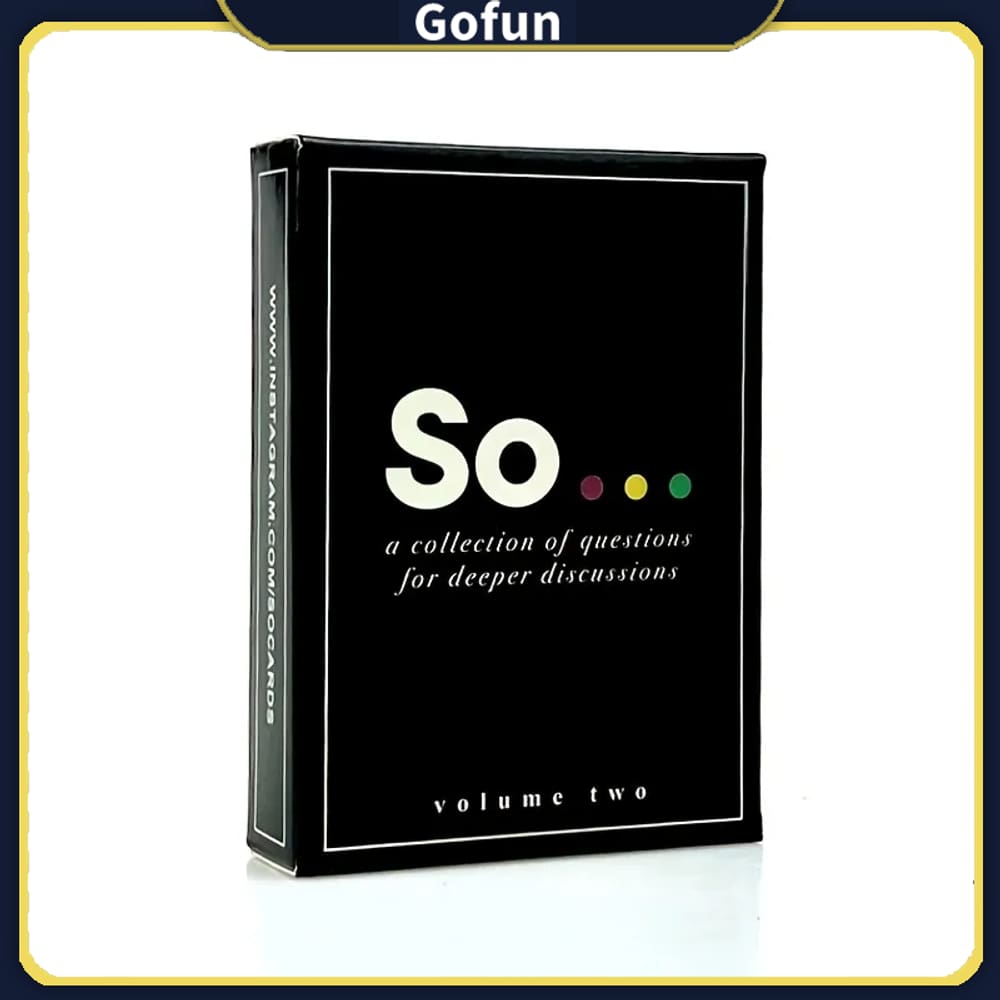 Jogo de cartas So Cards Game Deep Conversation Starters Vol.2
