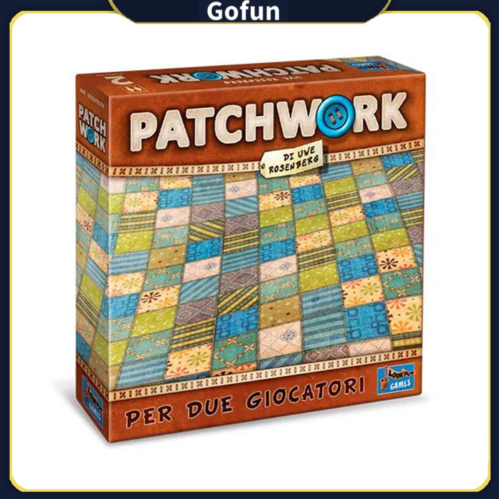 Jogo de tabuleiro Patchwork Interactive Quilting Puzzle para 2 jogadores