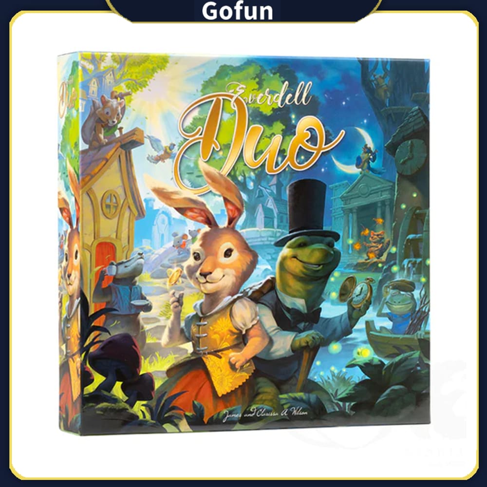 Jogo de tabuleiro Everdell Quo, versão em inglês, estratégia abstrata